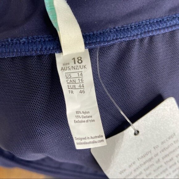 Sea Level Night Sky Blue Essentials Swim Shorts Size 14 NWT - Picture 5 of 7